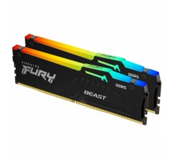 Slika izdelka: KINGSTON Fury Beast 32GB (2x16GB) 5600MT/s DDR5 CL36  EXPO KF556C36BBEAK2-32 RGB ram pomnilnik
