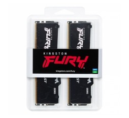 Slika izdelka: KINGSTON Fury Beast 32GB (2x16GB) 5600MT/s DDR5 CL40 XMP KF556C40BBAK2-32 RGB ram pomnilnik