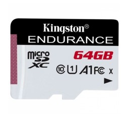 Slika izdelka: KINGSTON High Endurance microSD 64GB Class 10 UHS-I U3 (SDCE/64GB) spominska kartica
