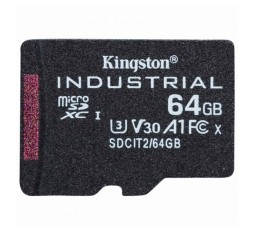 Slika izdelka: KINGSTON Industrial microSD (SDXC) 64GB Class 10 UHS-I U3 (SDCIT2/64GB) spominska kartica
