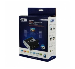 Slika izdelka: ATEN KVM stikalo 2x1 mini HDMI/USB/AVDIO s kabli CS692