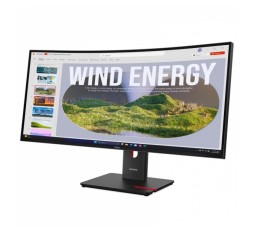Slika izdelka: LENOVO ThinkVision T34WD-40 86,36cm (34") UWQHD VA 120Hz DP/HDMI/USB-C HDR10 Freesync ukrivljen monitor