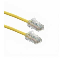 Slika izdelka: Leviton patch UTP CAT.6 0,6m rumen 3,8mm HighFlex P24 6H4P0-02Y