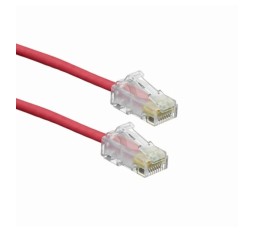 Slika izdelka: Leviton patch UTP CAT.6 1,5m rdeč 3,8mm HighFlex P24 6H4P0-05R