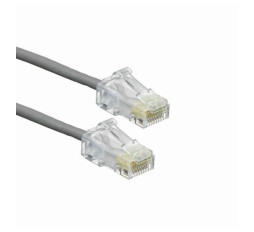 Slika izdelka: Leviton patch UTP CAT.6 2,1m siv 3,8mm HighFlex P24 6H4P0-07S