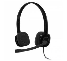 Slika izdelka: LOGITECH H151 stereo črne z mikrofonom slušalke