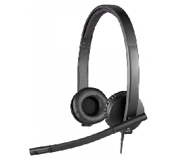 Slika izdelka: LOGITECH H570E stereo črne z mikrofonom slušalke