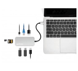 Slika izdelka: MANHATTAN POSTAJA USB-C 8/1 + POWER DELIVERY