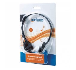 Slika izdelka: MANHATTAN Stereo 3,5mm žične z mikrofonom slušalke