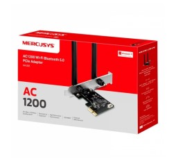 Slika izdelka: MERCUSYS MA30E AC1200 WiFi Bluetooth Dual Band PCIe mrežna kartica