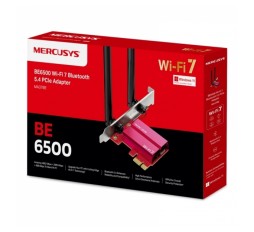 Slika izdelka: MERCUSYS MA37BE BE6500 WiFi 7 Bluetooth 5.4 Triple Band PCIe mrežna kartica