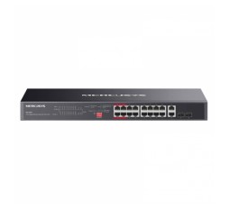 Slika izdelka: MERCUSYS MS120GP 20-port 16x Gigabit PoE+ RJ45 2x Gigabit RJ45 2x SFP mrežno stikalo switch