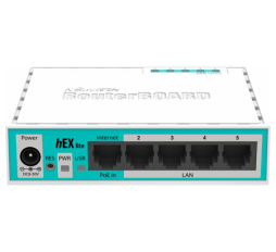Slika izdelka: MIKROTIK hEX lite RB750R2 5-port 10/100 usmerjevalnik-router