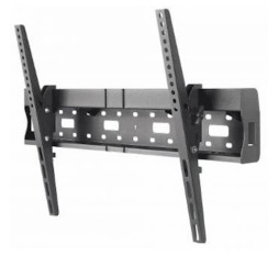 Slika izdelka: Stenski nagibni TV nosilec 37''-70'' MANHATTAN, 35kg, naklon ±12°, polička za kable, črne mat barve