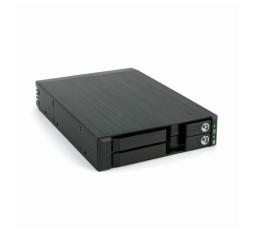 Slika izdelka: Ohišje izmenljivo za HDD/SSD 2x6cm SAS I,II+SATA I,II,III MR-25DUAL Fantec