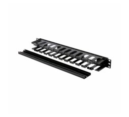 Slika izdelka: Triton organizator 1U rack plastičen s pokrovom črn