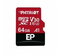 Slika izdelka: Patriot 64GB EP SDXC A1 / V30 microSD spominska kartica, 90MBs