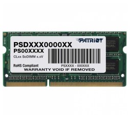 Slika izdelka: Patriot Signature Line 8GB DDR3-1600 SODIMM PC3-12800 CL11, 1.5V