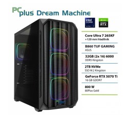 Slika izdelka: PCPLUS Dream Machine Ultra 7 265KF 32GB 2TB SSD RTX 5070Ti 16GB gaming namizni računalnik