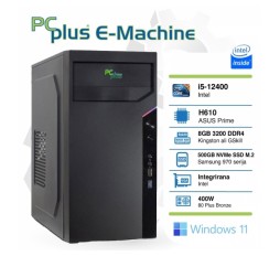 Slika izdelka: PCPLUS E-machine i5-12400 8GB 500GB NVMe SSD Windows 11 Pro namizni računalnik