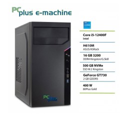 Slika izdelka: PCPLUS e-machine i5 12400F 16GB DDR5 500GB SSD GT730 namizni računalnik