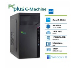Slika izdelka: PCPLUS e-machine i5 14400 16GB DDR5 1TB SSD Windows 11 Pro namizni računalnik