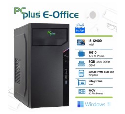 Slika izdelka: PCPLUS e-Office i5 12400 8GB 512GB SSD Windows 11 Home namizni računalnik