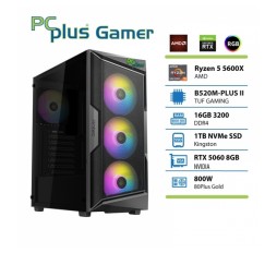 Slika izdelka: PCPLUS Gamer Ryzen 5 5600 16GB 1TB SSD RTX 5060 OC 8GB gaming namizni računalnik