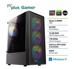 Slika izdelka: PCPLUS Gamer Ryzen 5 8400F 16GB 1TB RTX 5050 8GB Windows 11 Home gaming namizni računalnik