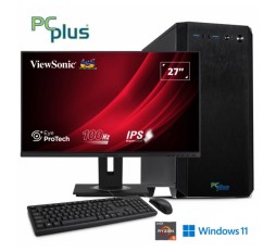 Slika izdelka: PCPLUS Magic AMD Ryzen 5 5600G 16GB 1TB NVMe SSD Windows 11 Home monitor tipkovnica HDMI kabel namizni računalnik
