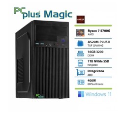 Slika izdelka: PCPLUS Magic Ryzen 7 5700G 16GB 1TB SSD Windows 11 Home namizni računalnik