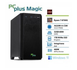 Slika izdelka: PCPLUS Magic Ryzen 7 8700G 32GB 1TB SSD Windows 11 Home namizni računalnik