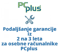 Slika izdelka: PCPLUS podaljšanje garancije iz 2 na 3 leta za PCplus osebne računalnike