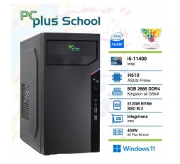 Slika izdelka: PCPLUS School i5-11400 8GB 512GB NVMe SSD Windows 11 PRO EDU namizni računalnik