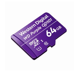 Slika izdelka: WD PURPLE microSD XC 64GB spominska kartica QD101 UHS-I Class 10