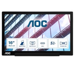 Slika izdelka: Prenosni monitor AOC I1601P (15.6" FHD, IPS, USB-C/USB-A) Style-line