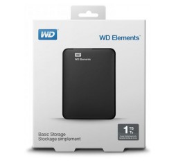 Slika izdelka: Prenosni trdi disk WD Elements 1 TB črne barve