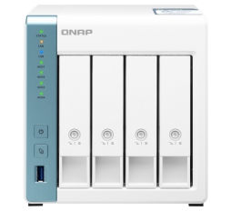 Slika izdelka: QNAP NAS strežnik za 4 diske, 4GB ram, 1x 2.5Gb, 1x 1Gb mreža 