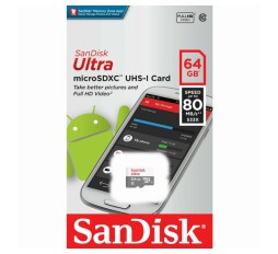 Slika izdelka: SanDisk 64GB Ultra microSDXC 100MB/s Class 10 UHS-I