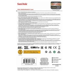 Slika izdelka: SanDisk MAX ENDURANCE microSDHC 32GB + SD Adapter