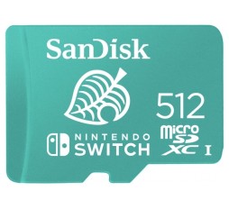 Slika izdelka: SanDisk microSDXC za Nintendo Switch 512GB, do 100MB/s branja, 90MB/s pisanja, U3, C10, A1, UHS-1