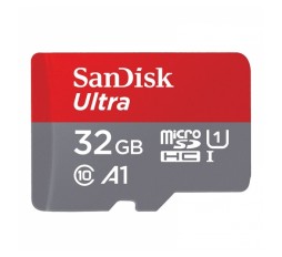 Slika izdelka: SANDISK Ultra microSDHC 32GB UHS-I FHD SD adapter SDSQUA4-032G-GN6MA spominska kartica