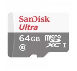 Slika izdelka: SANDISK Ultra microSDHC/SDXC 64GB UHS-I FHD SDSQUNR-064G-GN3MA spominska kartica