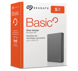 Slika izdelka: Seagate zunanji disk 2,5" 5TB Basic Portable USB 3.0