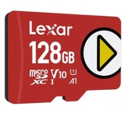 Slika izdelka: Spominska kartica Lexar PLAY, micro SDXC, 128GB, 160MB/s, U1, V10, A1, UHS-I
