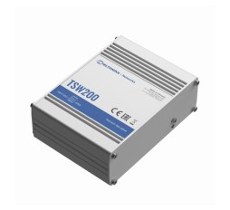 Slika izdelka: Teltonika stikalo Giga  8-port 8x PoE 2xSFP 240W DIN Mini TSW200-62W