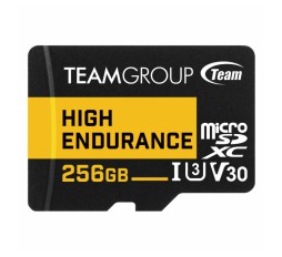 Slika izdelka: Teamgroup  High Endurance 256GB MicroSD UHS-I U3 V30 100MB/s spominska kartica