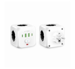 Slika izdelka: Tech-Protect razdelilec 3x230V s stikalom USB polnilec TipA-C PCL3x4