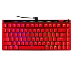 Slika izdelka: Tipkovnica ASUS ROG Falchion Ace 75HE, ROG HFX V2 Mag Analog, RGB, lava red, US