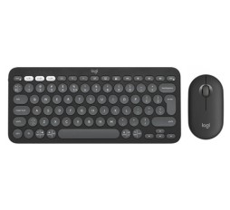 Slika izdelka: Tipkovnica in miška Logitech Pebble 2 Combo, grafitna, SLO g.